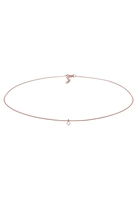 Elli Elli Halsketting Dames Choker Hanger Geo met Maansteen in 925 Sterling Zilver