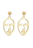 Elli Dames Oorbellen Twinkleface Ontwerp Trend in 925 Sterling Zilver Verguld