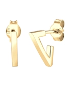 Elli Dames Stud Oorbellen Basic Geo Creoolse Driehoek in 925 Sterling Zilver