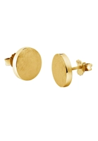 Nenalina Ohrringe Basic Geo Brushed Ohrstecker 925 Sterling Silber, Gold, gold, keine Angabe