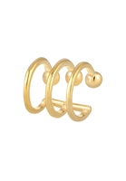 Elli Single-Ohrhaken Ear Cuffs 3er Ohrklemme Kugel Trend 925er Silber