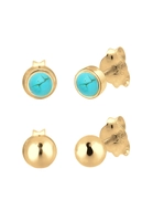 Elli Dames Basis Set Geo Ball Howliet in 925 Sterling Zilver