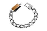 Guess Collection CMB70703 Armband Heren 925 Zilver Maat 21CM