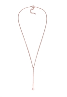 Elli Dames Choker Y-Ketting Plaatje Geo 925 Sterling Zilver