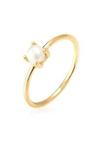 Elli Elli Ring Dames Eenzaam met zoetwater gekweekte parel in 925 Sterling Zilver