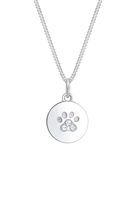 Elli Collierkettchen Pfote Hund Katze Swarovski Kristalle 925 Silber