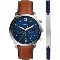 Fossil Chronograph NEUTRA CHRONO FS5708SET (Set 2 tlg Uhr mit zusätzlichem Stoffarmband)
