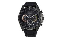 Seiko Chronograph 44MM men Black Steel | SSB349P1