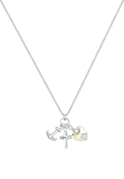 Elli Collierkettchen Herz Kreuz Anker Swarovski Kristalle Silber
