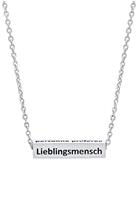 Julie Julsen Kette mit Anhänger »CUBE, KETTE SILBER »LIEBLINGSMENSCH«, JJNE0709.1«