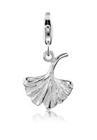 Nenalina Charm-Einhänger »Ginkgo Blatt Natur Symbol Glück 925 Silber«