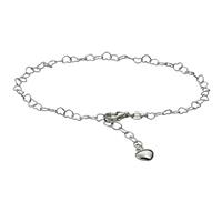 Zeeme Fußkette »925/- Sterling Silber Herzmotiv 23-26cm«