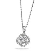 goldmaid Collier Rose 925/- Sterlingsilber 21 funkelnde Zirkonia