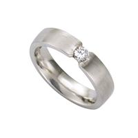 Zeeme Ring »925/- Sterling Silber mattiert Zirkonia«