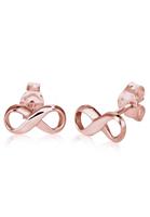Elli Dames Oorbellen Oneindigheidssymbool in 925 Sterling Zilver