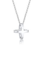 Elli Collierkettchen »Kreuz Cross Symbol 3D 925 Sterling Silber«