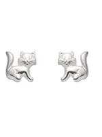 Adelia´s Paar Ohrstecker »Silber 925 Sterling Silver Ohrringe - Ohrstecker«, Katze 925 Sterling Silber