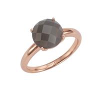 Jamelli Ring »925/- Sterling Silber Mondstein grau«