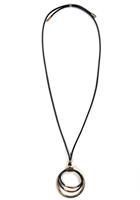 J.Jayz Lange ketting Textielband met cirkels