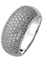 Jobo Fingerring, 925 Silber mit 158 Zirkonia