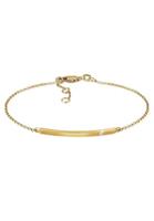 Diamore Armband »Erbskette Geo Stab Diamant (0.02 ct) 375 Gelbgold«