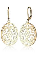 Elli Dames Ornament Bloemig in 925 Sterling Zilver