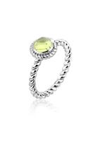 Nenalina Fingerring »Peridot Geburtsstein August Trend Edel 925 Silber«