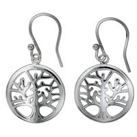 Vivance Ohrhaken »925/- Sterling Silber Lebensbaum«