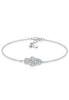 Elli Dames Hamsa Hand met Zirkonia in 925 Sterling Zilver
