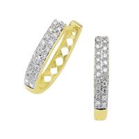 Diamonds by Ellen K. Creolen »585/- Gold bicolor Diamant 0,20ct.«