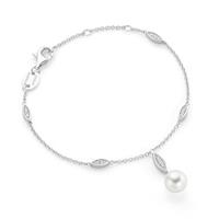 GIORGIO MARTELLO MILANO Armband »mit Muschelkernperlen und Zirkonia, Silber 925«