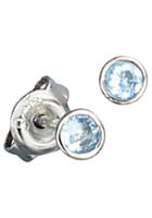 Jobo Paar Ohrstecker, rund 925 Silber mit Zirkonia
