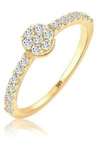 Elli Premium Goldring »0608190317«, mit Topas