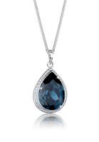 Elli dames hanger druppel elegant met kristal in 925 sterling zilver
