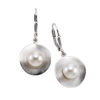 Zeeme Ohrhänger »925/- Sterling Silber mattiert«