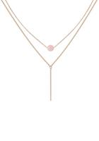 liebeskind berlin Kette mit Anhänger »LJ-0563-N-45«, mit Rosenquarz
