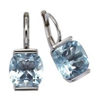 Zeeme Ohrhänger »925/- Sterling Silber Blautopas«