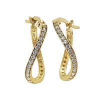 CELESTA Creolen »375/- Gelbgold Zirkonia«