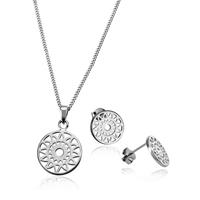 goldmaid Schmuckset aus Ohrstecker und Collier 925/- Silber