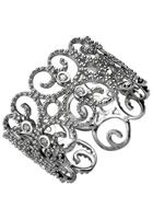 Jobo Fingerring, offen 925 Silber mit 10 Zirkonia