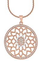 amor Ketting met hanger voor dames, sterling zilver 925, zirkonia (synth.) ornamenten