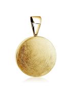 Nenalina Dames Rond Mat Plaatje Hanger in 925 Sterling Zilver