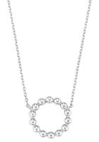 Ketting met hanger voor dames, sterling zilver 925, cirkel