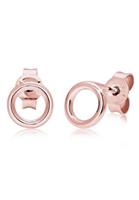 Elli Dames Oorsteker Cirkel Geo Minimale Basis in 925 Sterling Zilver