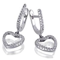 goldmaid Ohrringe Love You 925 Sterlingsilber 68 weiße Zirkonia