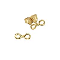 CELESTA Ohrstecker »375/- Gelbgold Infinity«