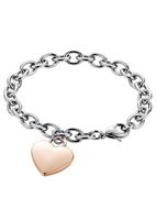 Firetti Armband »Herz, Bicolor-Optik«