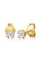 Diamore Paar Ohrstecker »Solitär Stecker Diamant (0.06 ct) 585 Gelbgold«