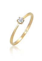 Diamore Ring »Solitär Verlobung Diamant 0.10 ct. 585 Gelbgold«