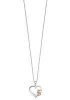 LOTUS SILVER Kette mit Anhänger »Herz mit Infinity/Unendlichkeitsschleife, Moments, LP1596-1/1«, mit Zirkonia